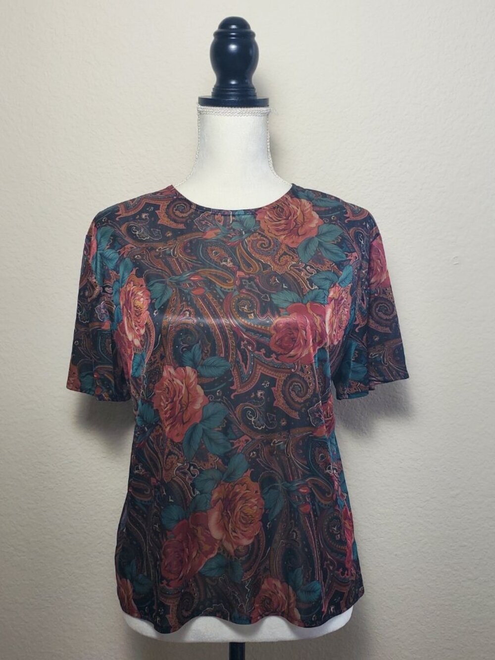 Dina Ariel Paisley Floral Top Medium